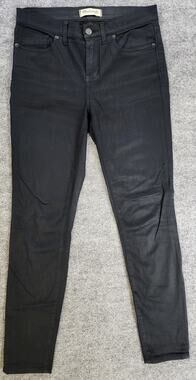 Madewell Jeans Womens 27 Black High Riser Skinny Lightweight Comfort Stretch